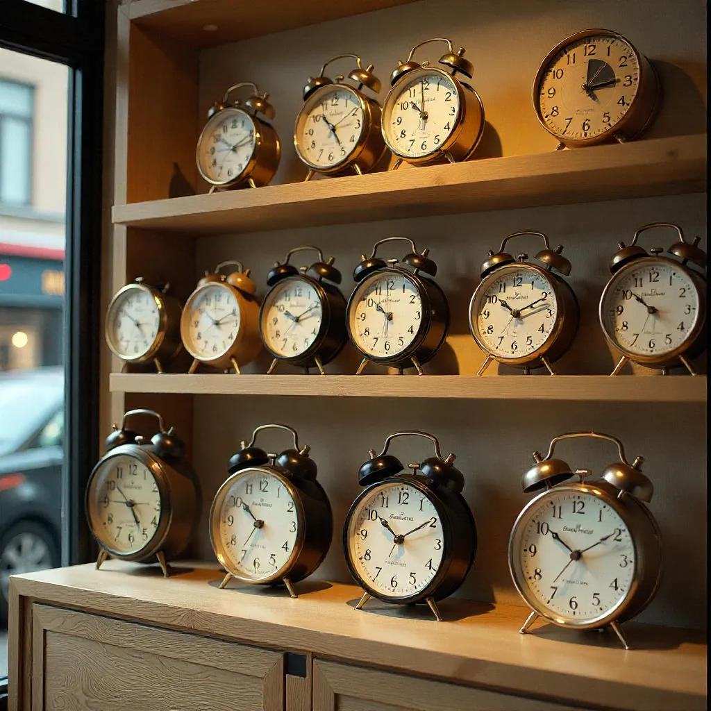 Klassinen messinkinen herätyskello